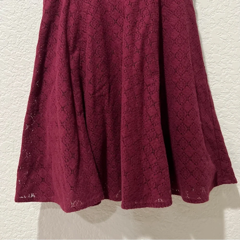 Free People Daisy Waist Crochet Mini Skater dress Size 2